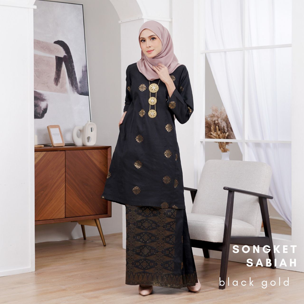 Kurung Songket Sabiah (Kurung Johor)