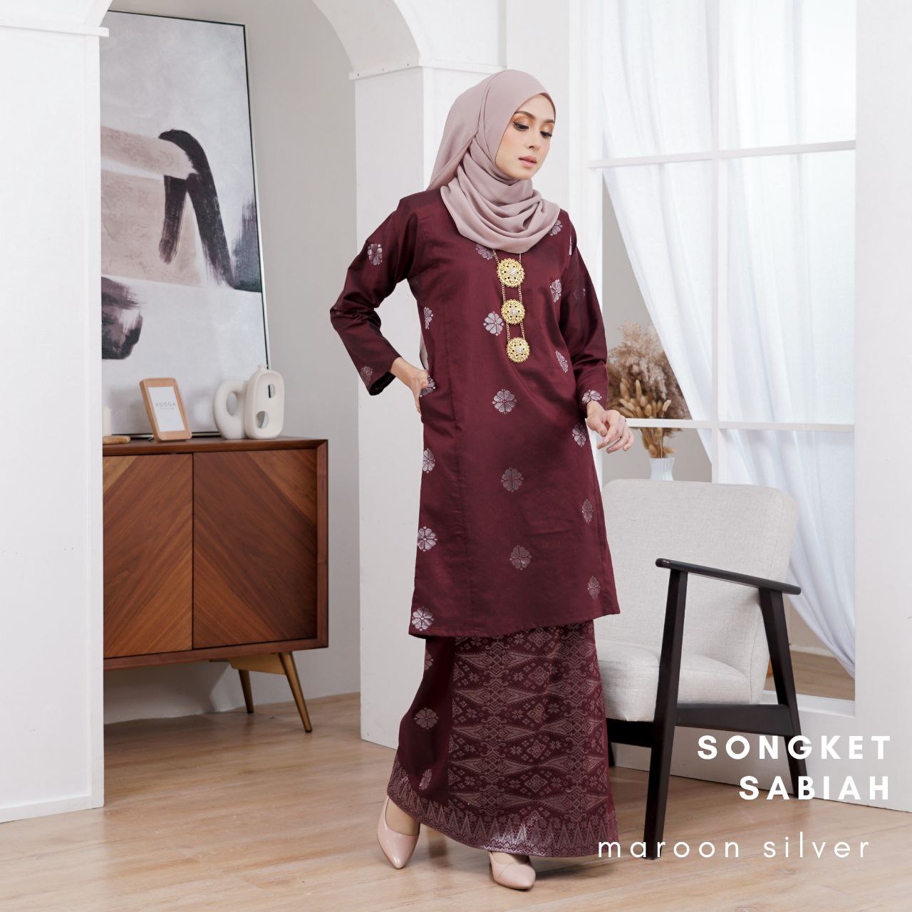 Kurung Songket Sabiah (Kurung Johor)