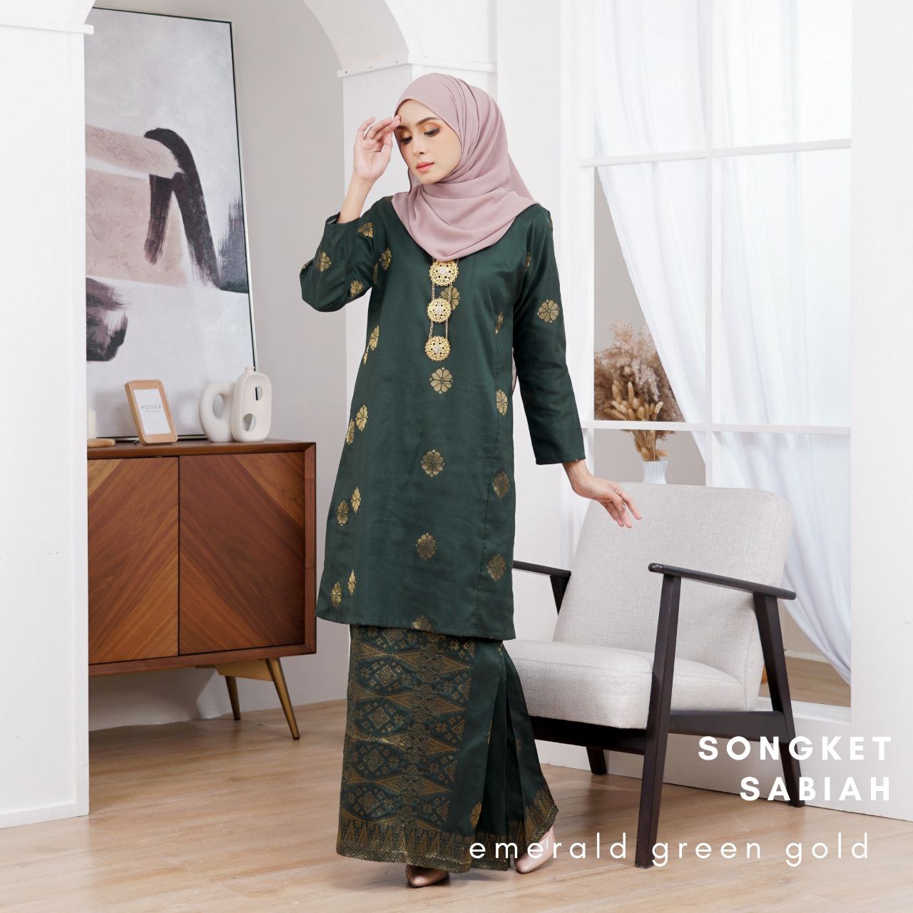 Kurung Songket Sabiah (Kurung Johor)