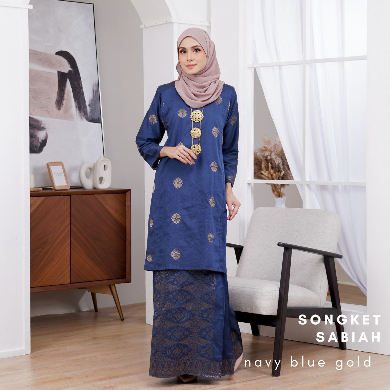 Kurung Songket Sabiah (Kurung Johor)