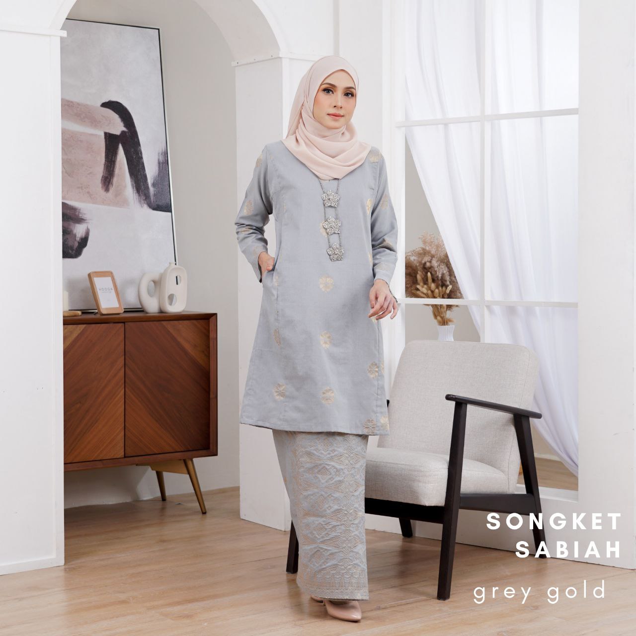Kurung Songket Sabiah (Kurung Johor)