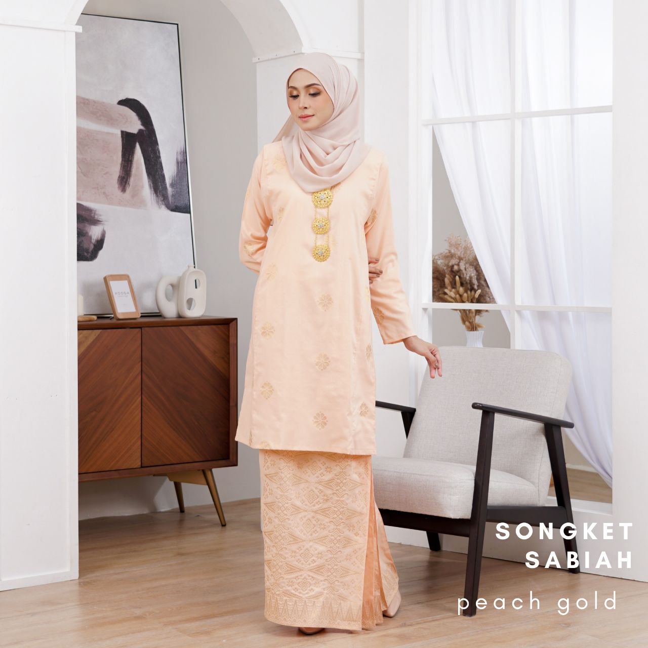 Kurung Songket Sabiah (Kurung Johor)