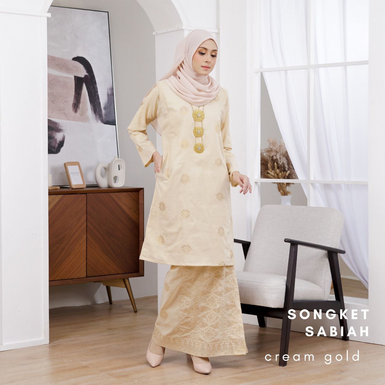 Kurung Songket Sabiah (Kurung Johor)