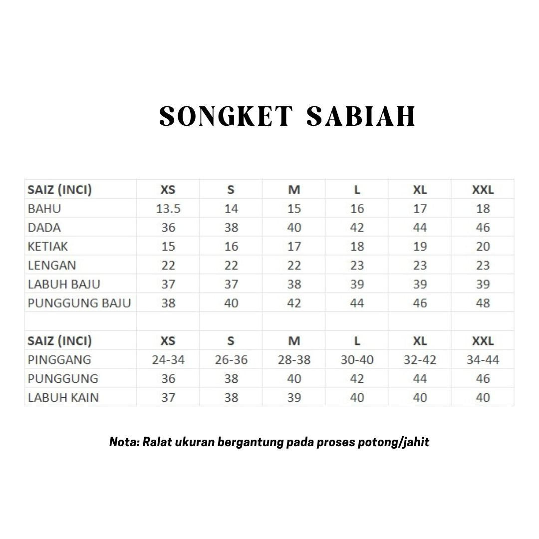 Kurung Songket Sabiah (Kurung Johor)