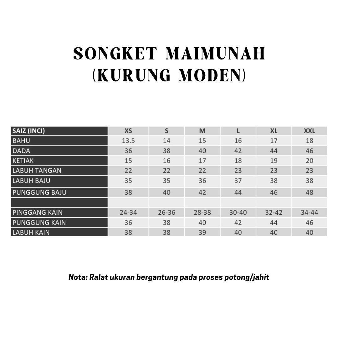 Kurung Songket Maimunah (Kurung Moden)