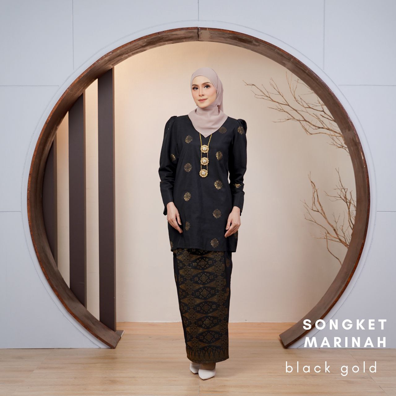 Kurung Songket Marinah (Kurung Mini Moden)