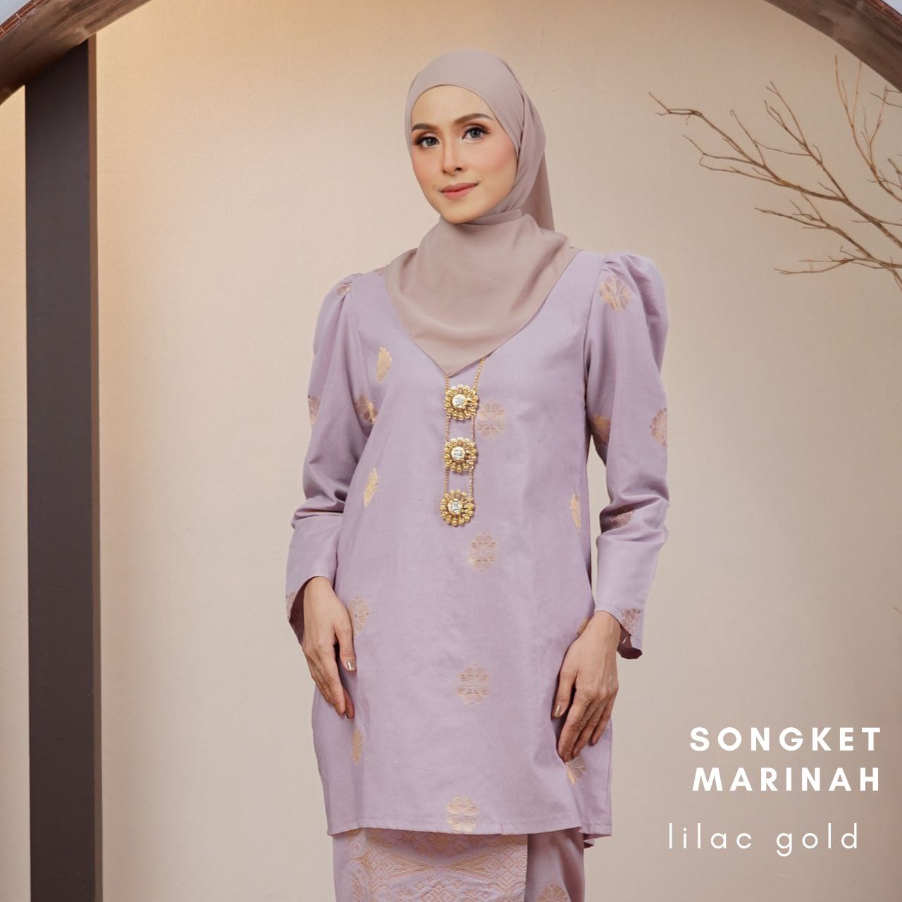 Kurung Songket Marinah (Kurung Mini Moden)