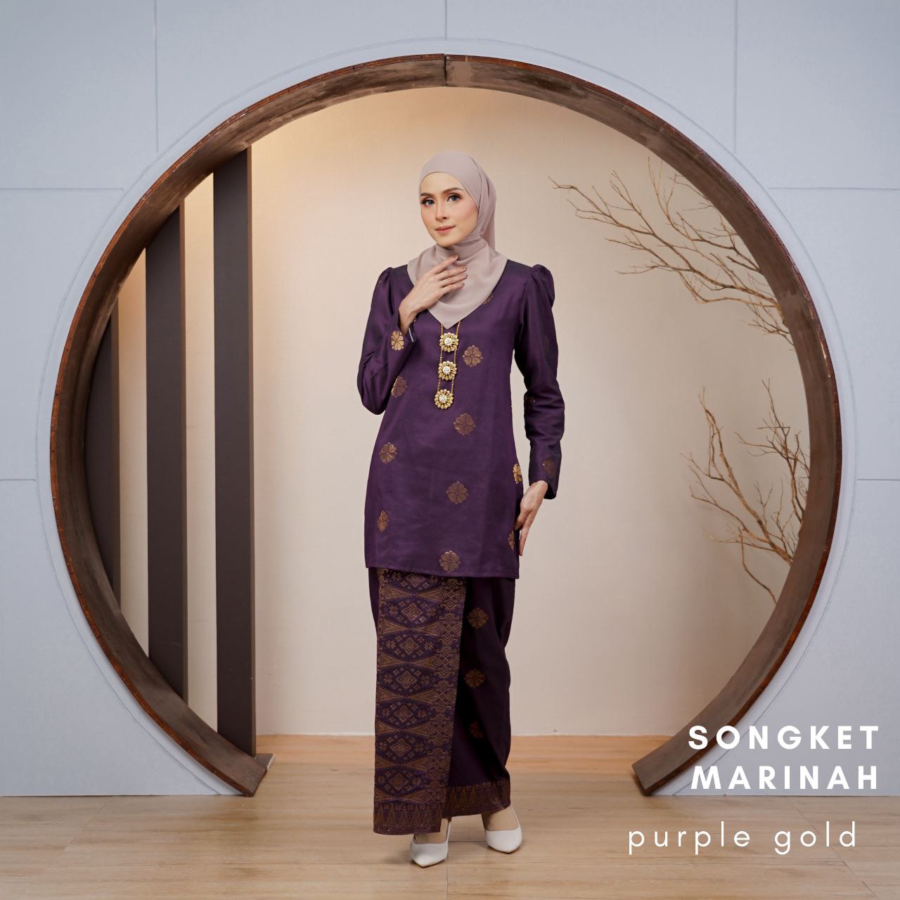 Kurung Songket Marinah (Kurung Mini Moden)