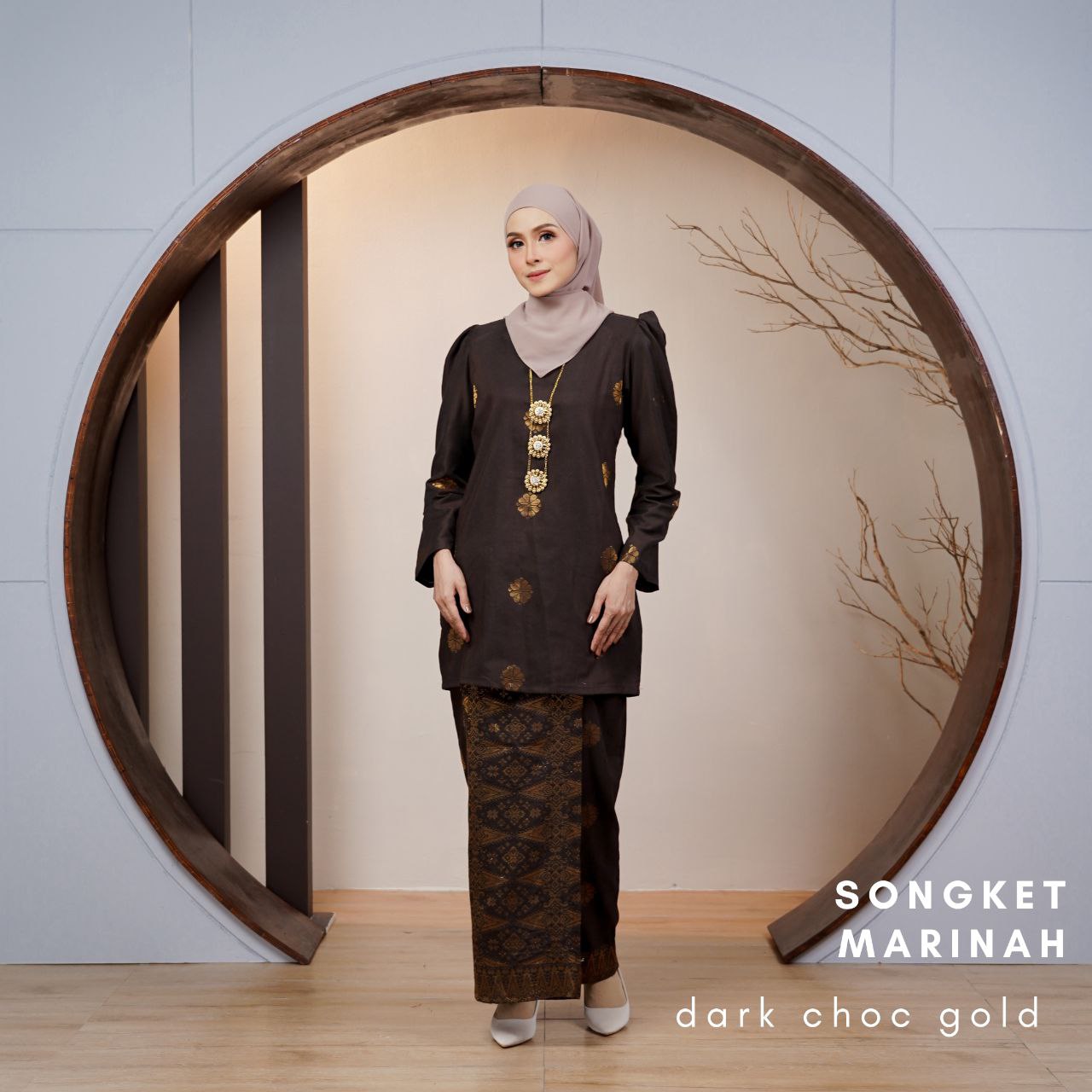 Kurung Songket Marinah (Kurung Mini Moden)