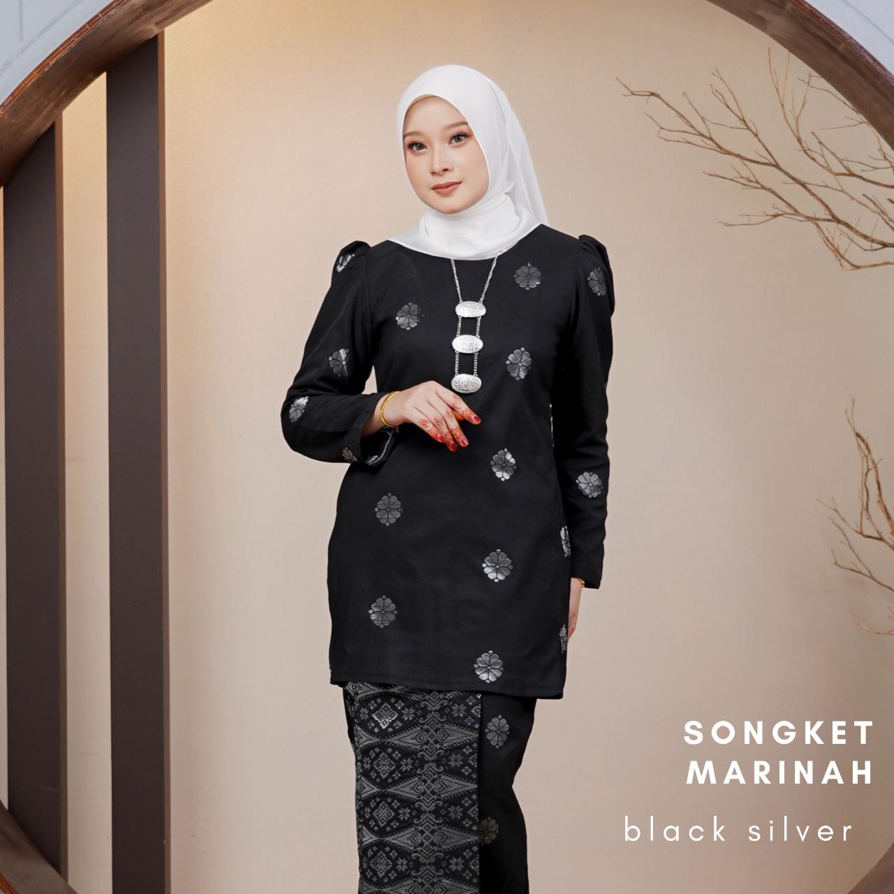 Kurung Songket Marinah (Kurung Mini Moden)