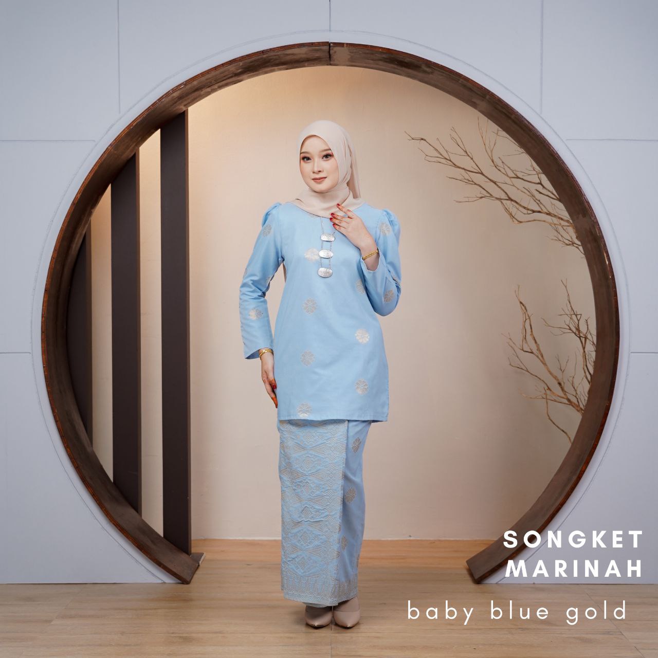Kurung Songket Marinah (Kurung Mini Moden)