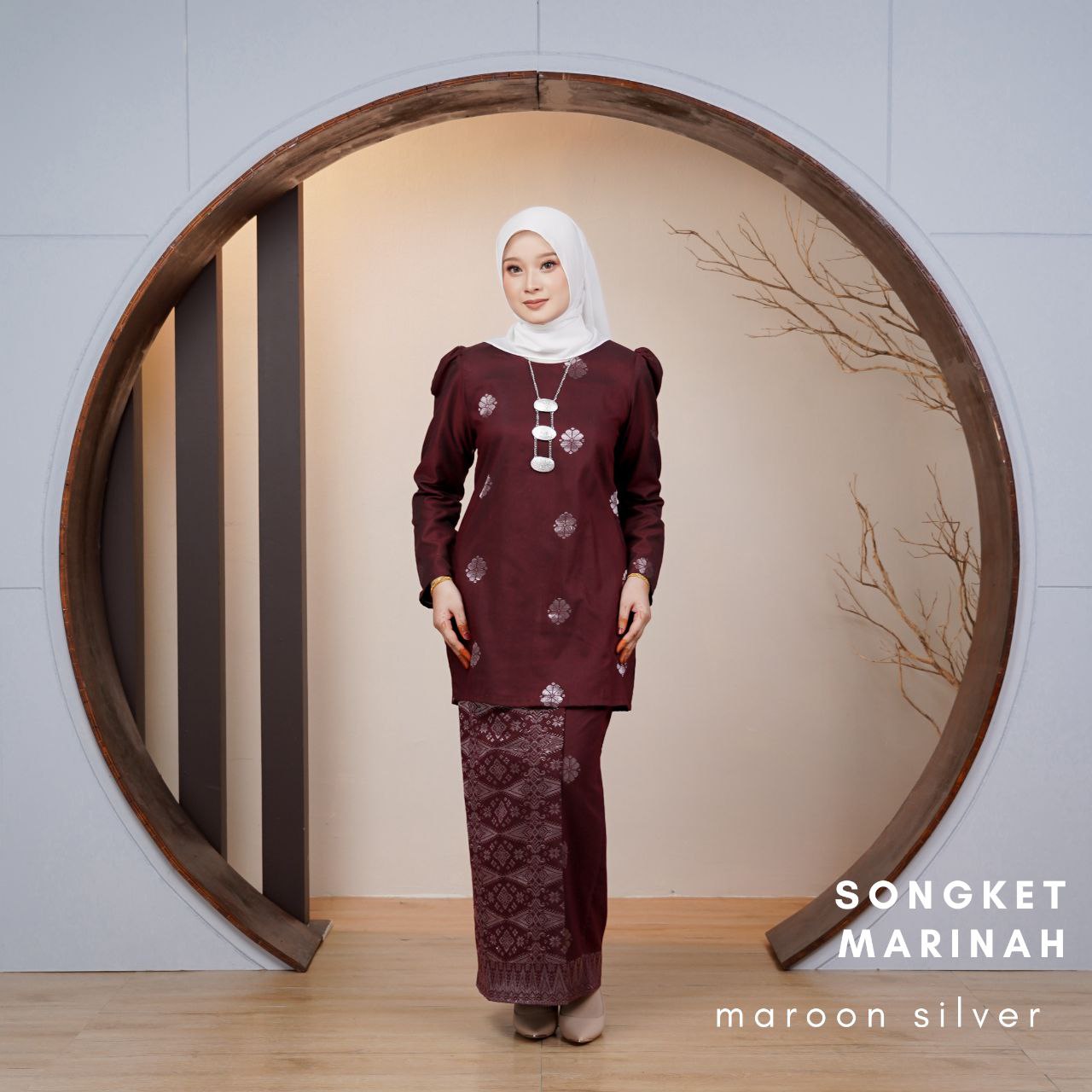 Kurung Songket Marinah (Kurung Mini Moden)