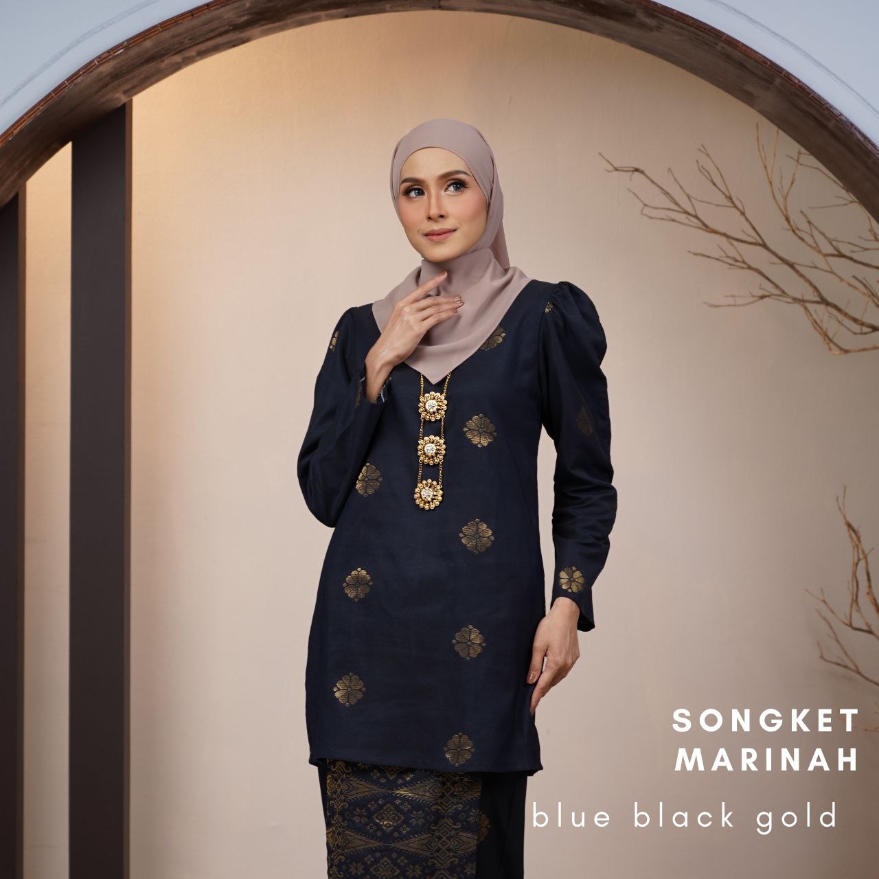 Kurung Songket Marinah (Kurung Mini Moden)