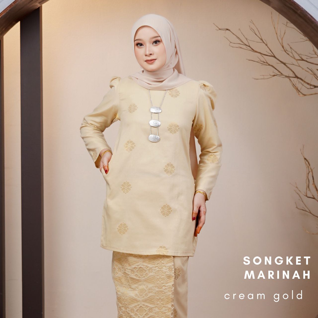 Kurung Songket Marinah (Kurung Mini Moden)