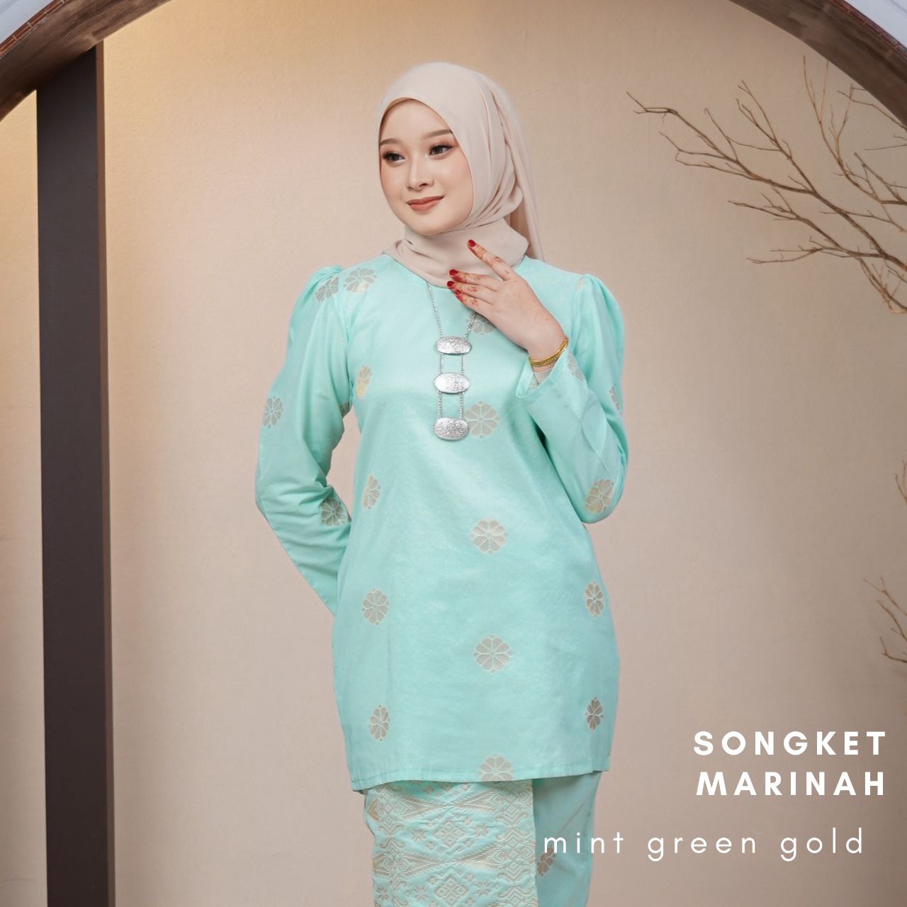 Kurung Songket Marinah (Kurung Mini Moden)