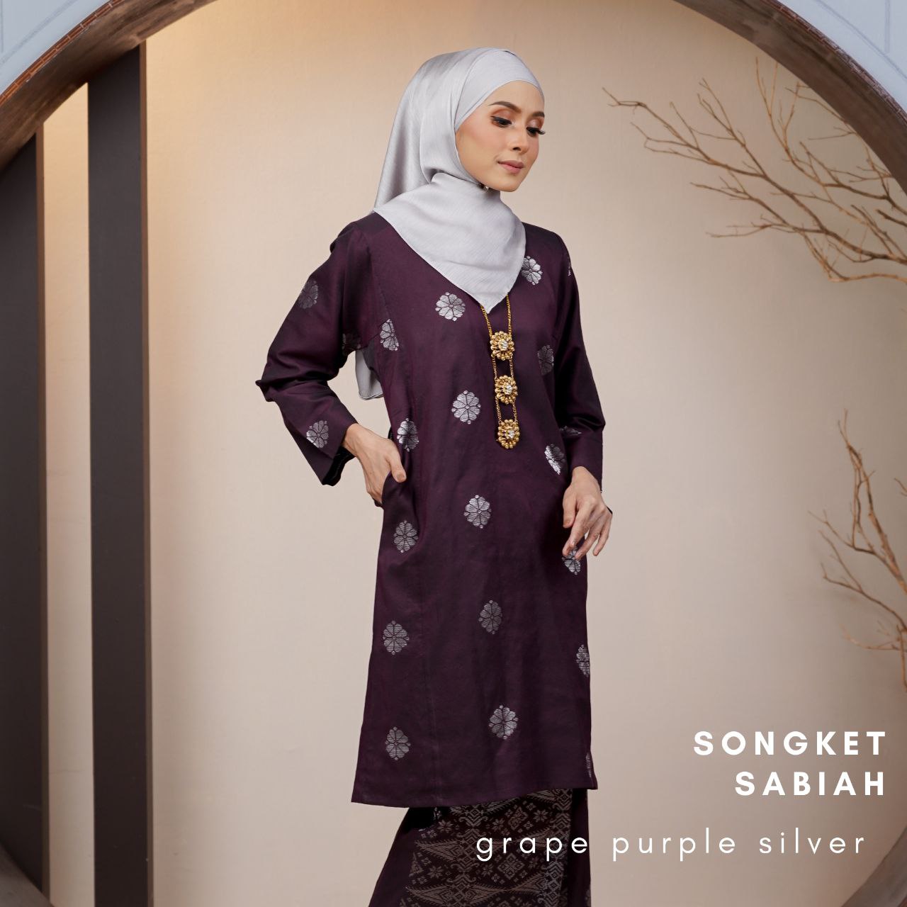 Kurung Songket Sabiah (Kurung Johor)