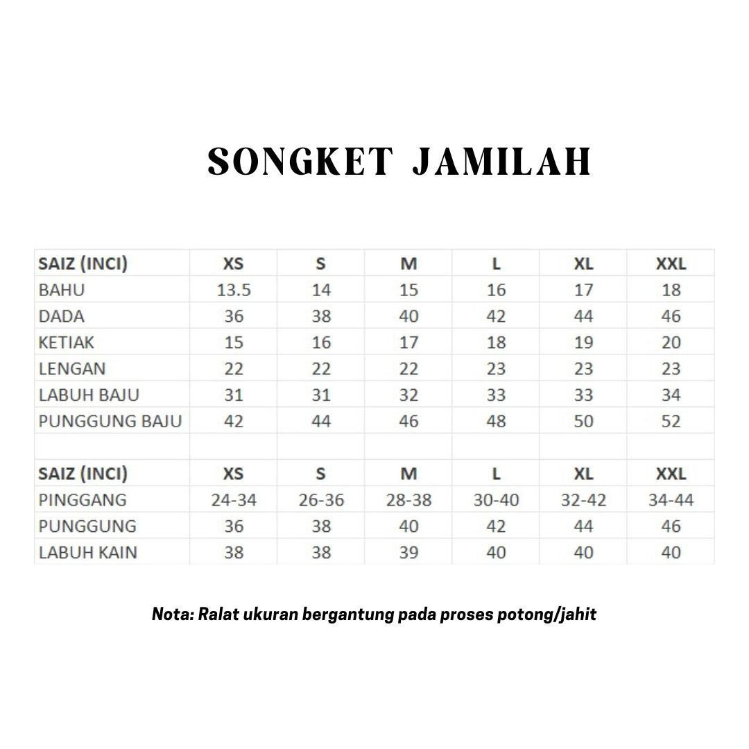 Kurung Songket Jamilah (Kebaya)
