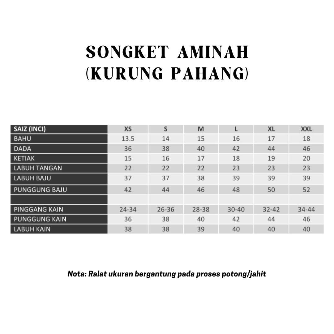 Kurung Songket Aminah (Kurung Pahang)