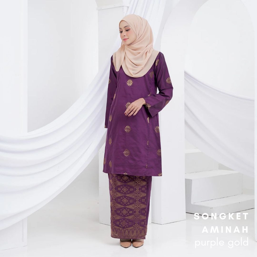 Kurung Songket Aminah (Kurung Pahang)