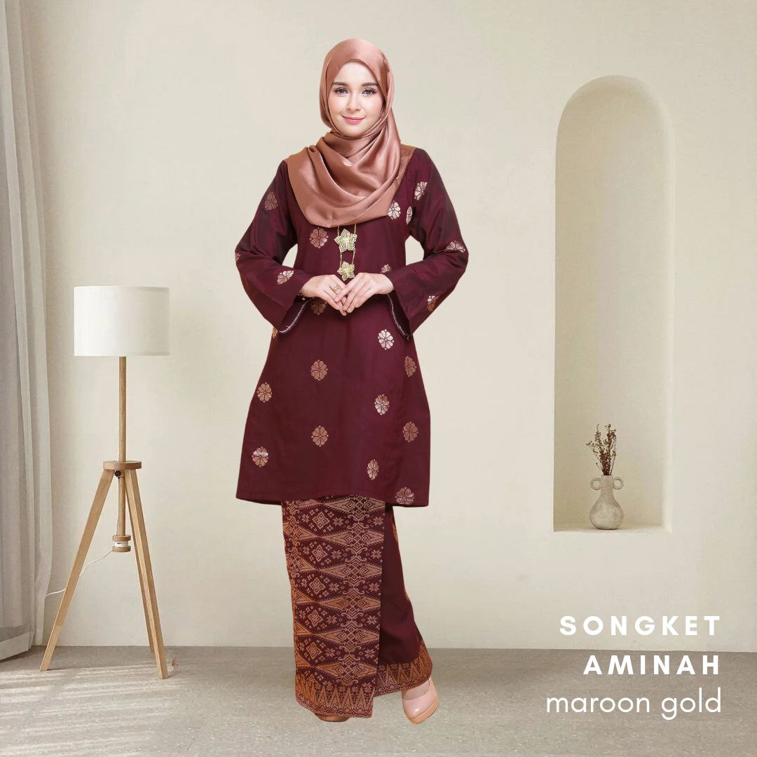 Kurung Songket Aminah (Kurung Pahang)