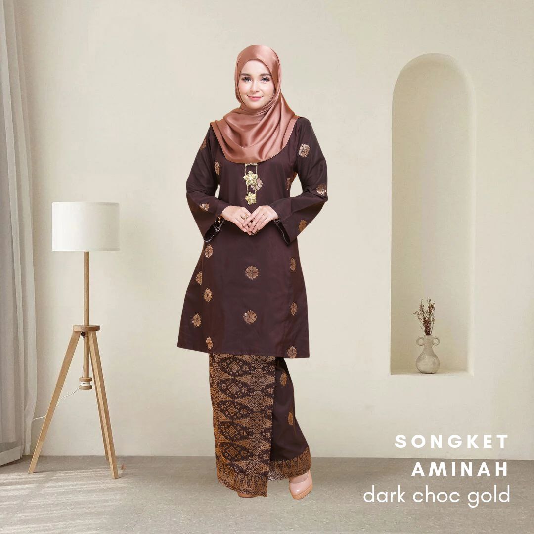 Kurung Songket Aminah (Kurung Pahang)