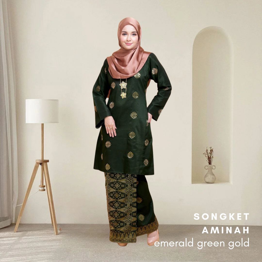 Kurung Songket Aminah (Kurung Pahang)