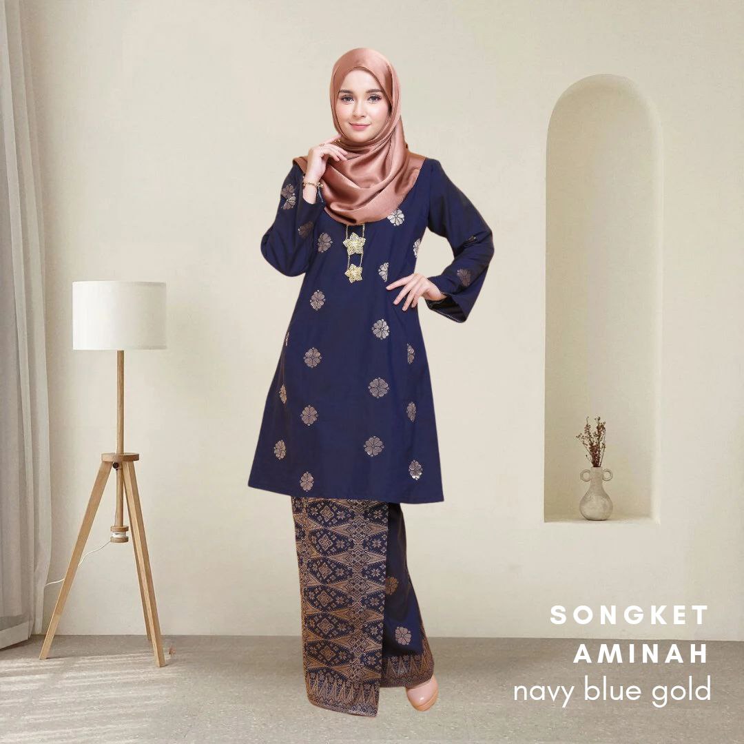 Kurung Songket Aminah (Kurung Pahang)