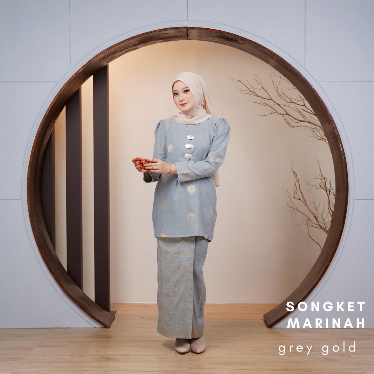 Kurung Songket Marinah (Kurung Mini Moden)