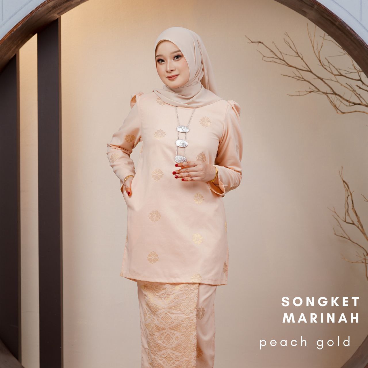 Kurung Songket Marinah (Kurung Mini Moden)