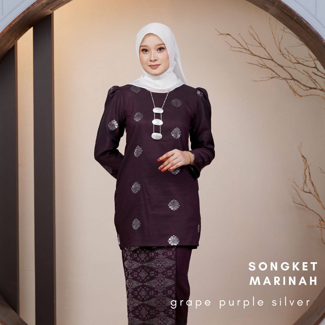 Kurung Songket Marinah (Kurung Mini Moden)