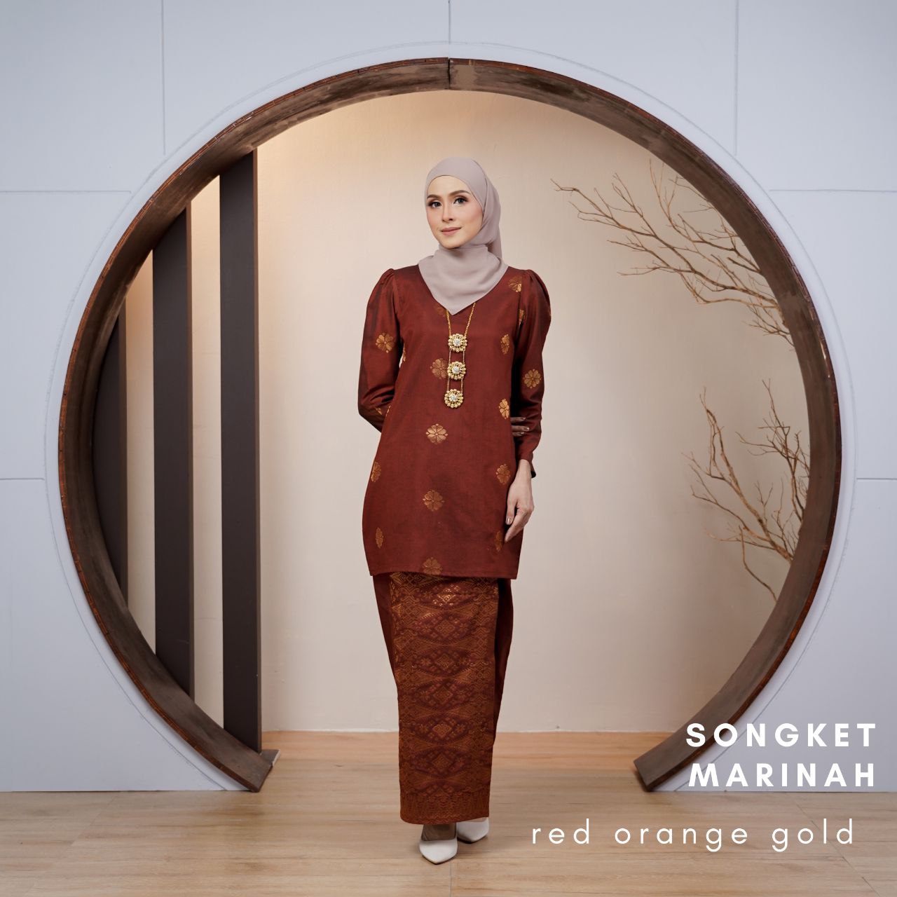 Kurung Songket Marinah (Kurung Mini Moden)